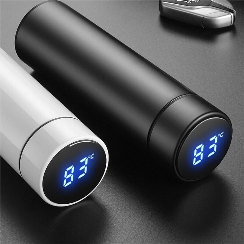 480ml Vacuum Thermos Keep Warm Keep Cold Water Bottle LCD Temperature Display Stainless Steel Double Wall Insulated Cup (image for) 480ml Vacuum Thermos Keep Warm Keep Cold Water Bottle LCD Temperature Display Stainless Steel Double Wall Insulated Cup